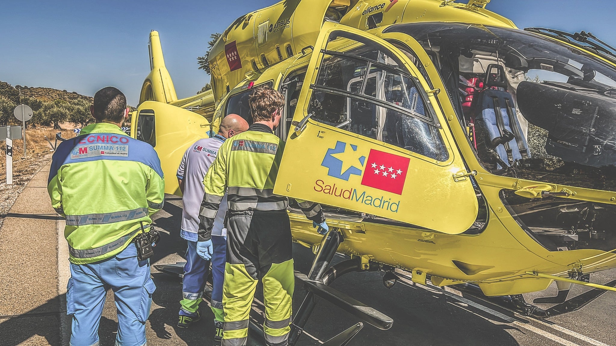 El hombre, de 31 años, ha resultado herido de gravedad tras chocar su motocicleta en la M-113 poco después de las 13:30h