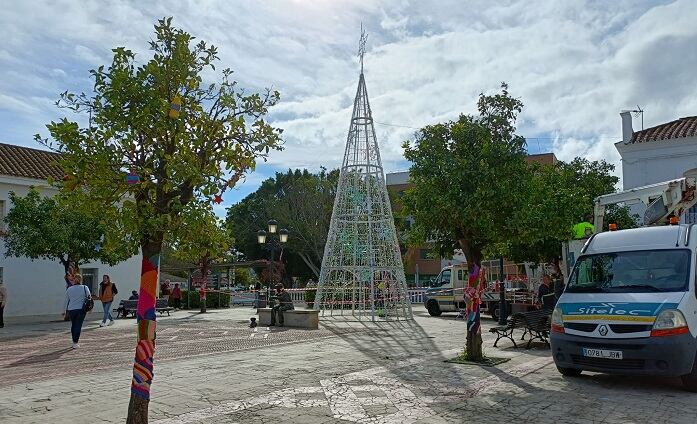 Instalación del Alumbrado de Navidad