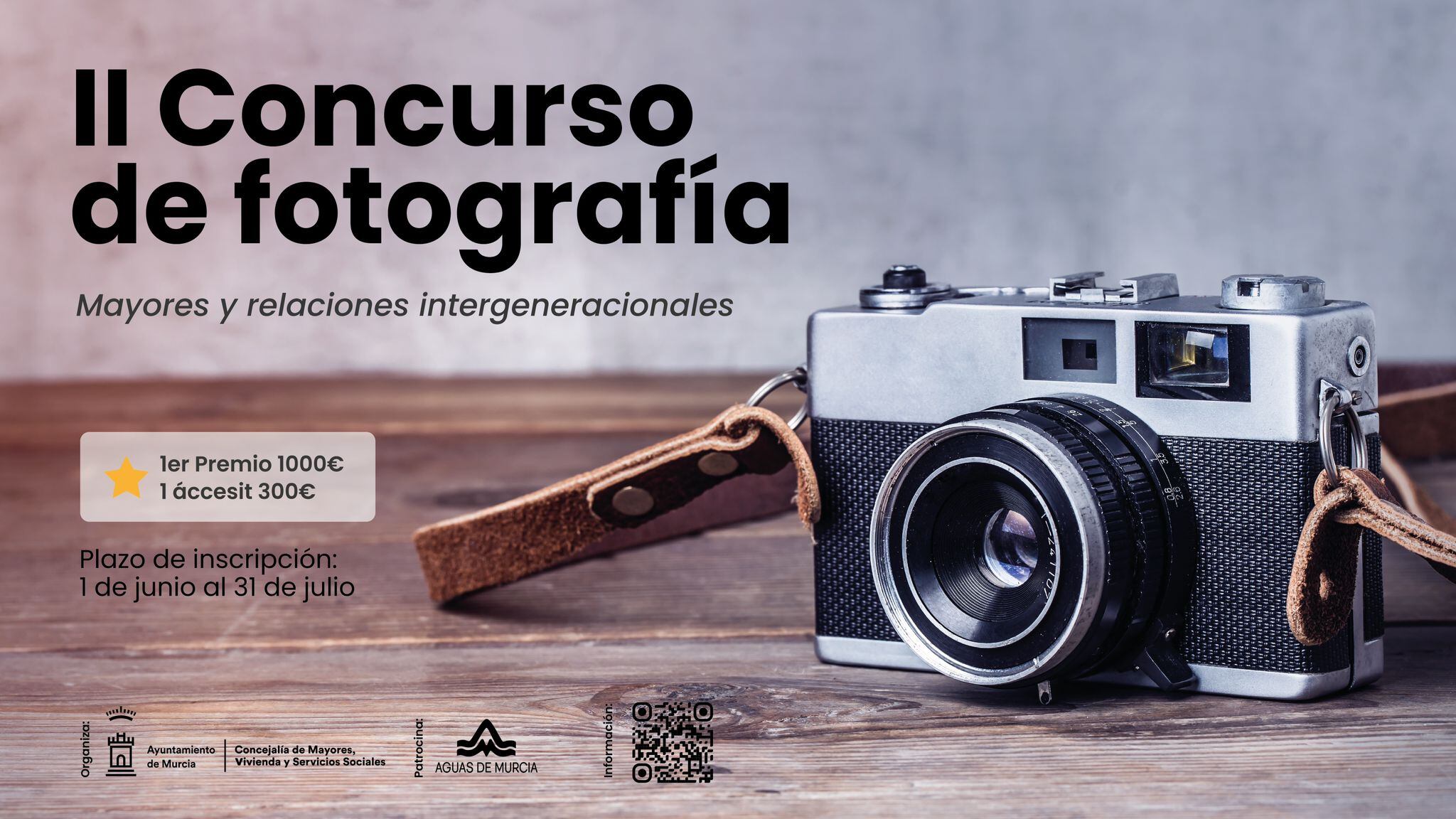 Cartel del II Concurso de Fotografía del Ayuntamiento de Murcia