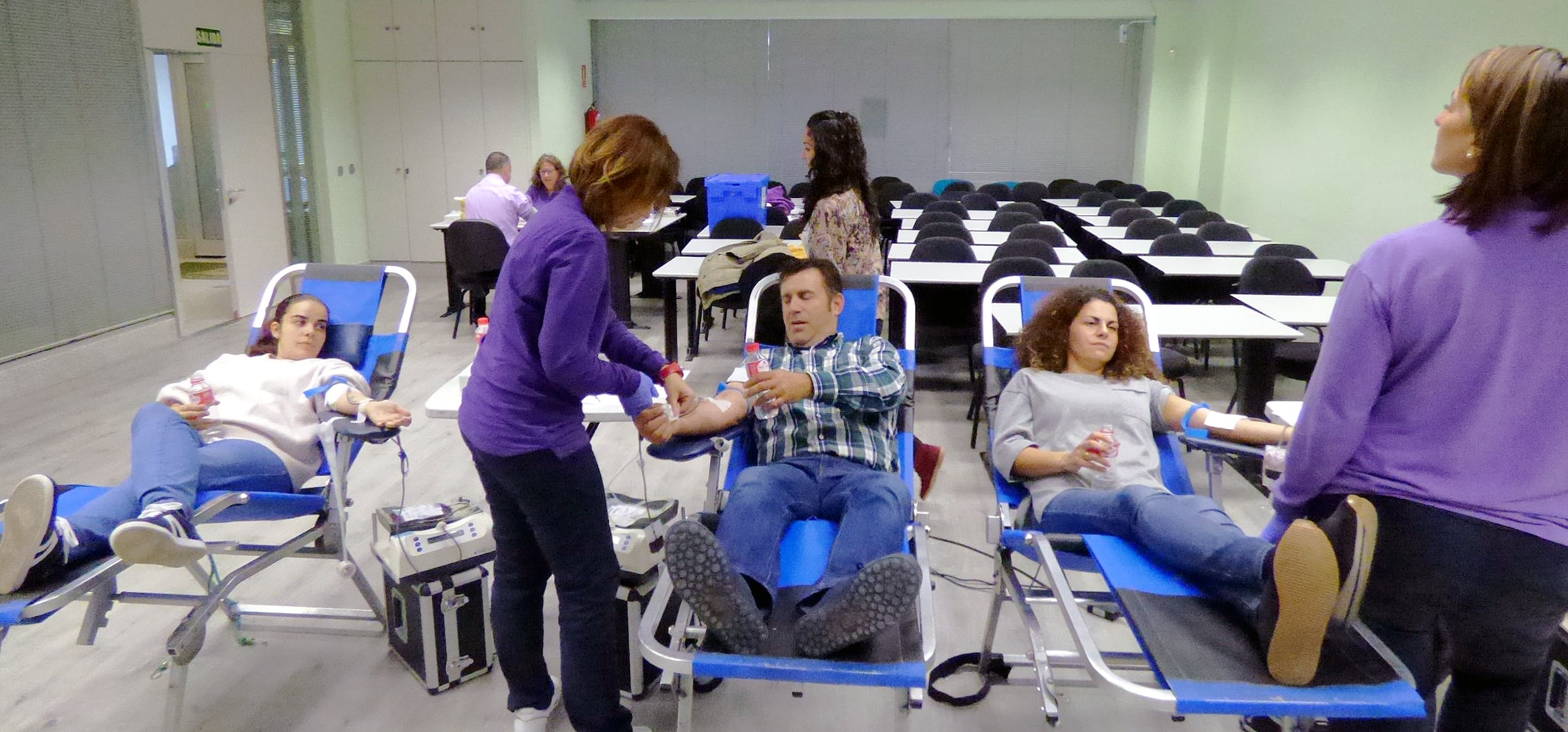 Donación de sangre en ASAJA Palencia