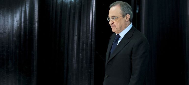 El presidente del Real Madrid, en su última comparecencia pública.