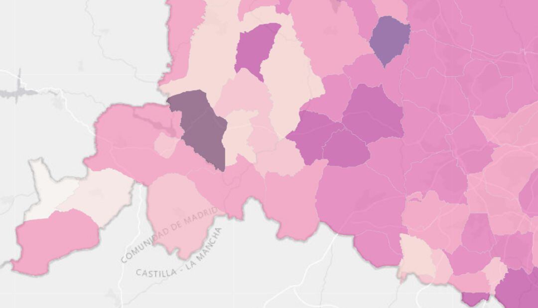 Situación epidemiologica en el suroeste de Madrid a 13 de abril de 2021