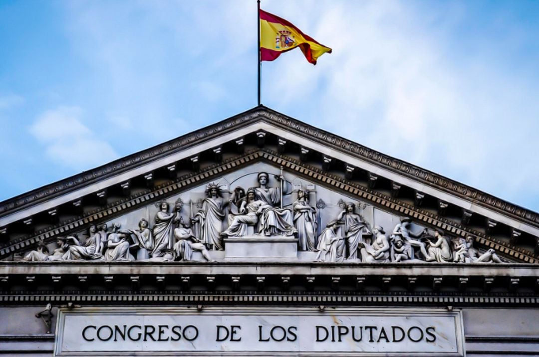 Fachada del Congreso de los Diputados.