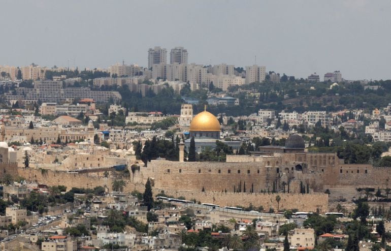 Vista general de la Ciudad vieja de Jerusalén desde el barrio de Armon Hanatziv, en Jerusalén.