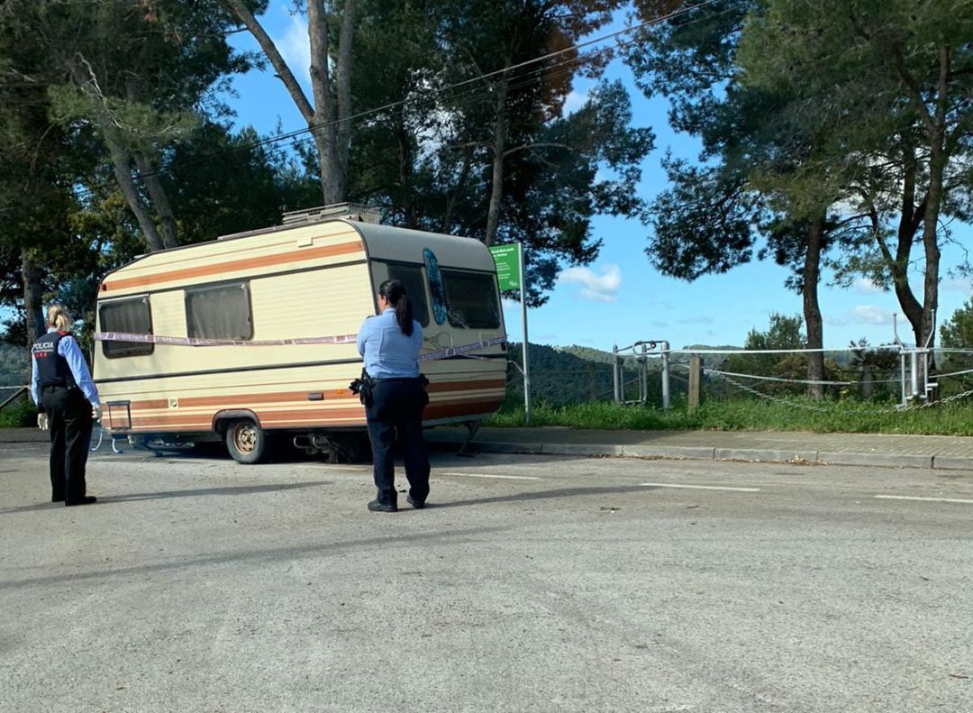 Autoracavana donde dormía el sospechoso