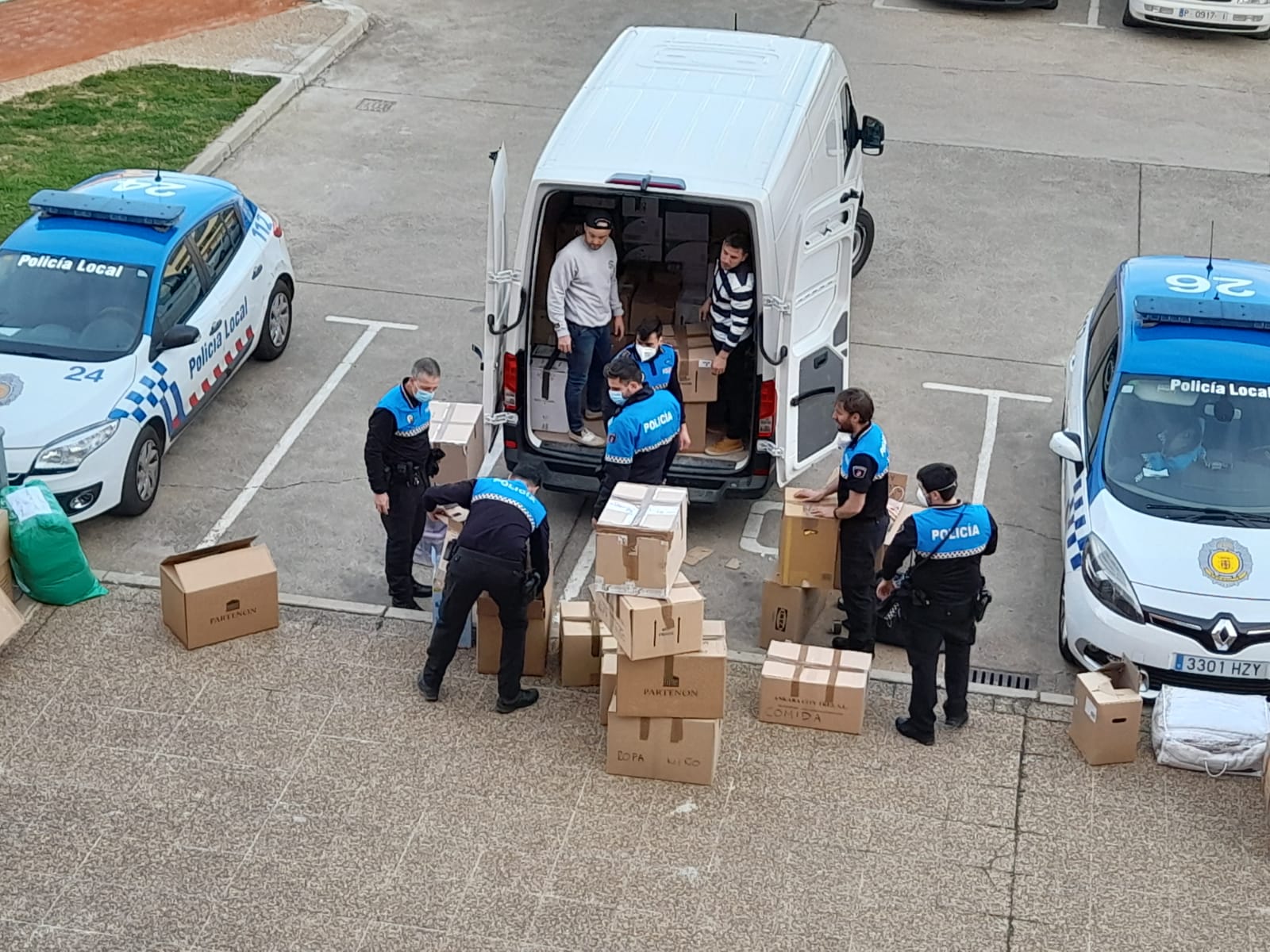 La Policía Local de Palencia se vuelca con Ucrania