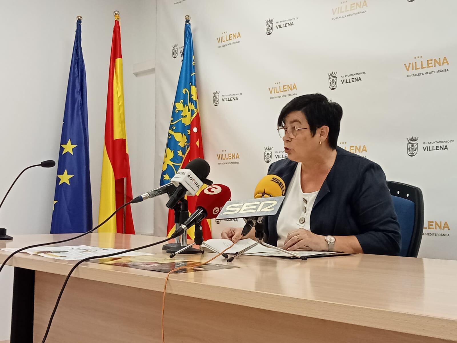 Paula García, en la presentación de las ferias