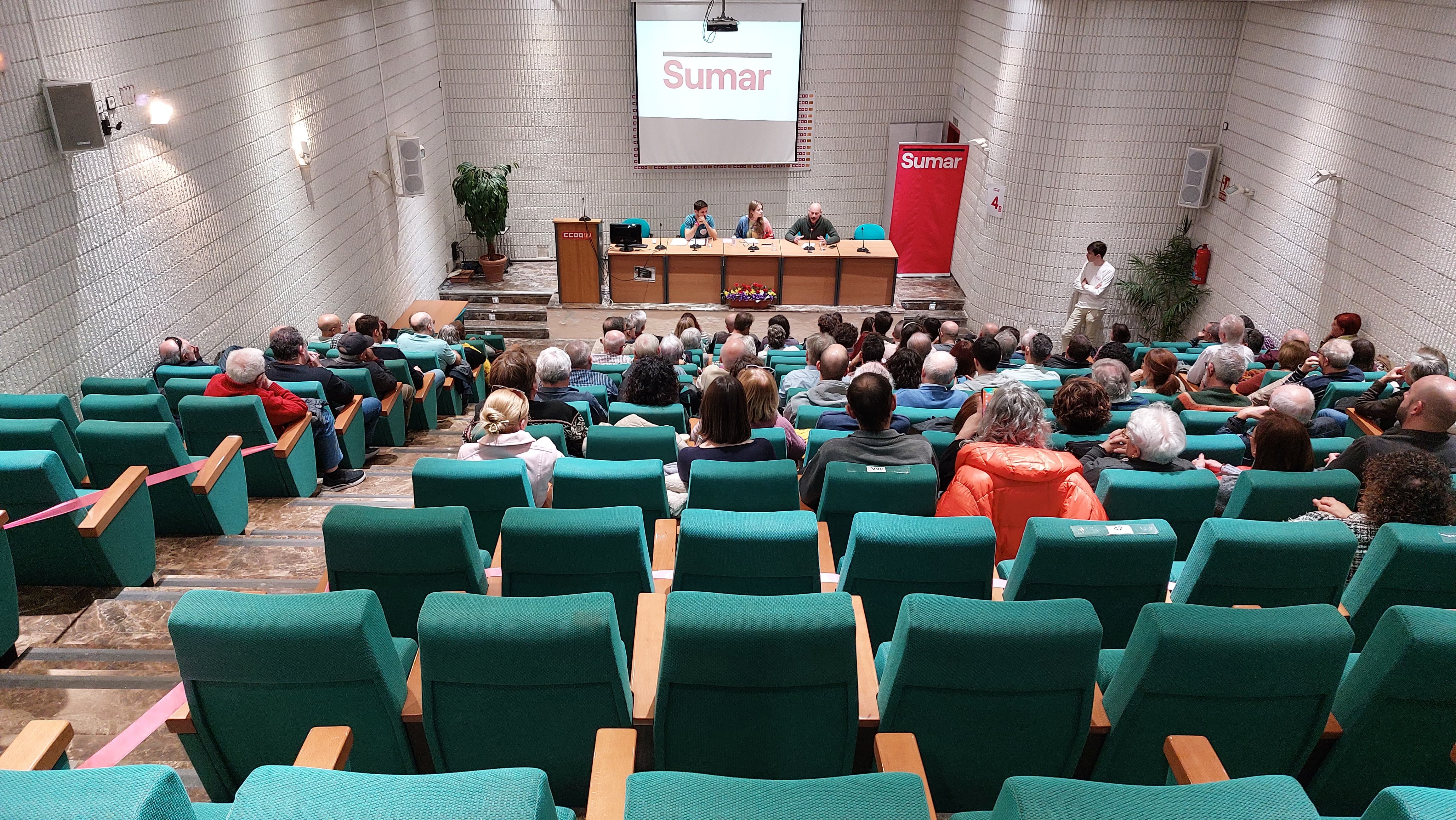 Acto celebrado por Sumar este sábado en la sede de CCOO en Alicante