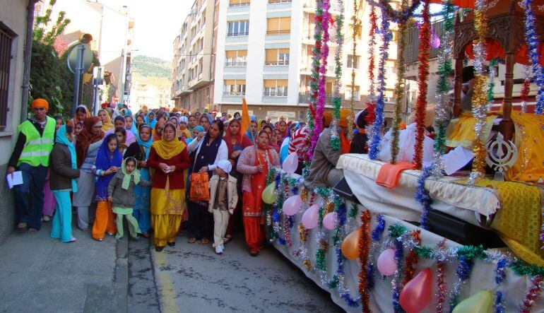 Una celebració de la comunitat sikh d'Olot 