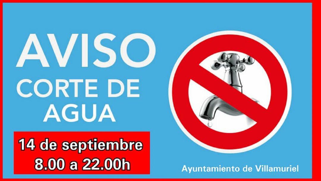 Corte de agua para el lunes 14 en Villamuriel de Cerrato (Palencia)