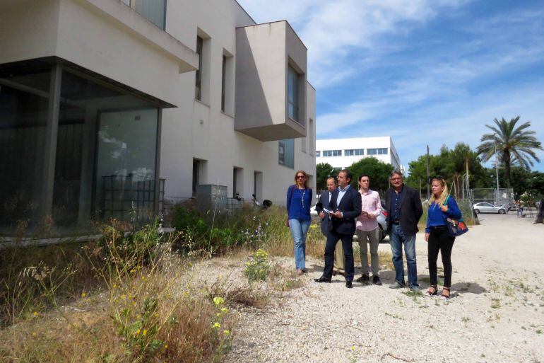 Antonio Saldaña, PP, ha visitado las obras de la jefatura de la Policía Local de Jerez