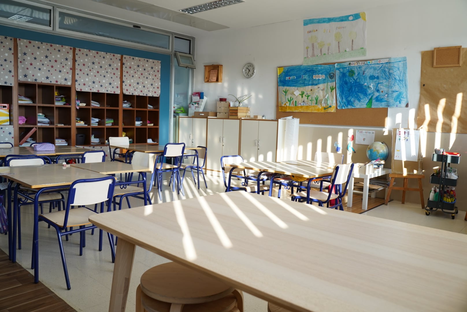 Interior del colegio La Almazara, en San Vicent del Raspeig (Alicante), en una imagen de archivo.