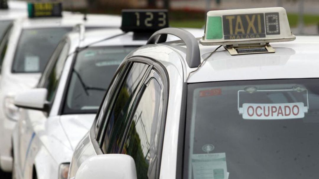 Parada del taxi en Málaga capital