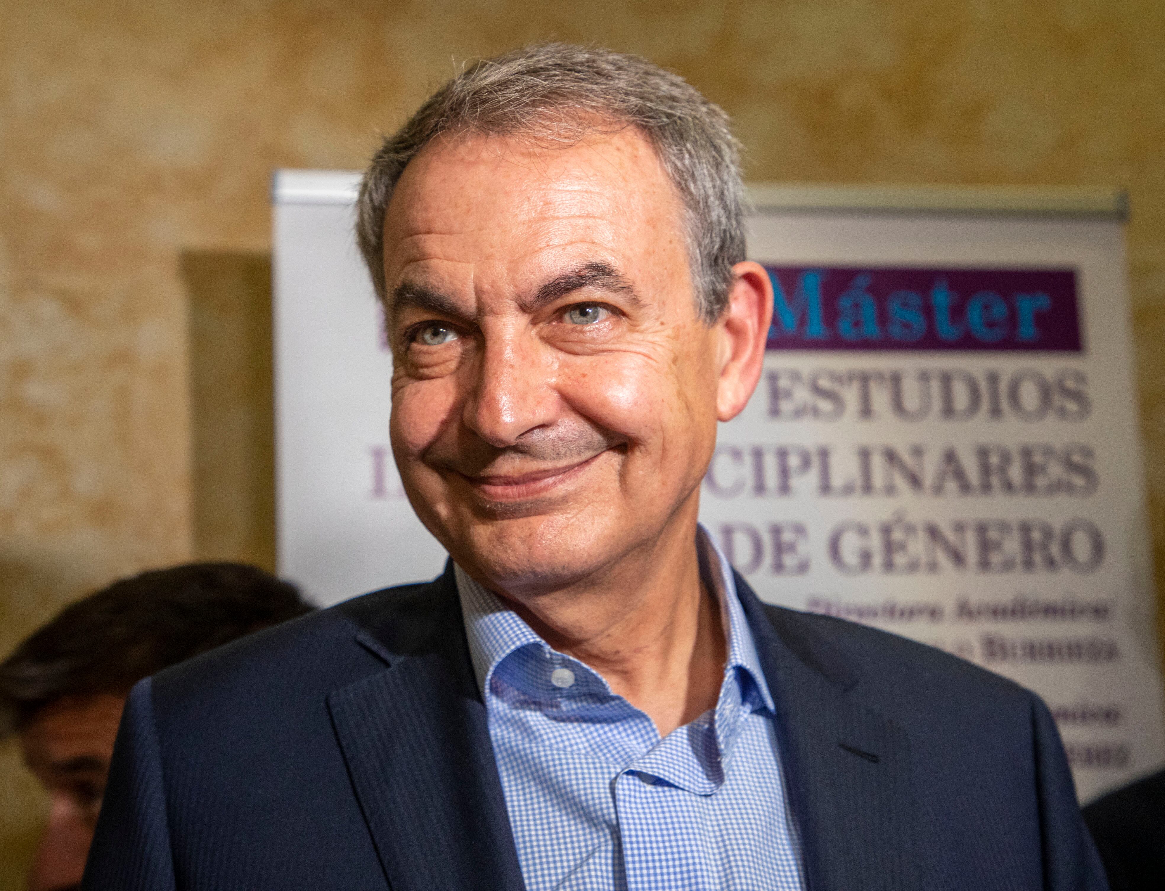 El expresidente del Gobierno José Luis Rodríguez Zapatero asiste en la Universidad de Salamanca a la inauguración del Máster Universitario en Estudios Interdisciplinares de Género
