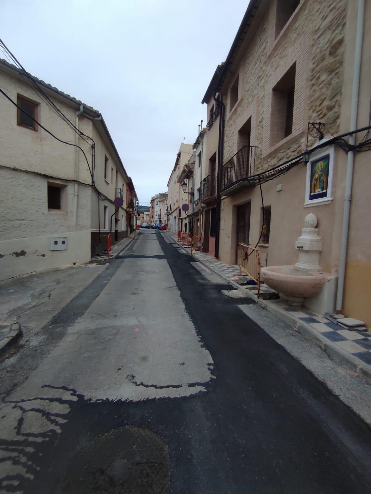 Obras calle Carriles. Fotografías realizadas en Marzo