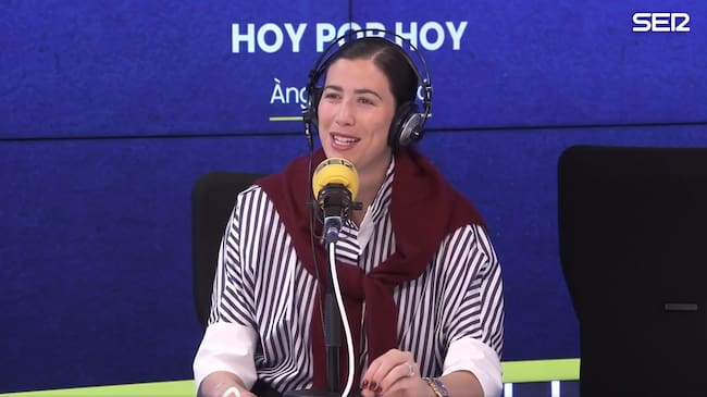 Garbiñe Muguruza en una entrevista en 'Hoy por Hoy'