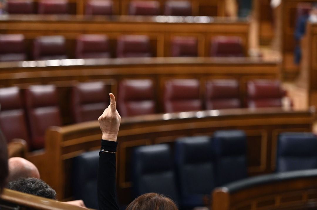 Un momento del pleno extraordinario celebrado este jueves en el Congreso de los Diputados.