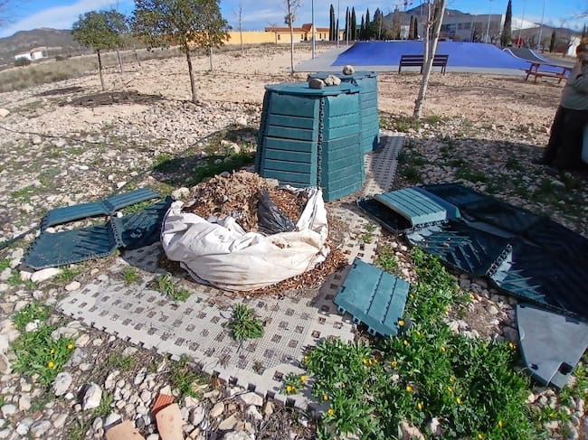 Mal uso de las composteras