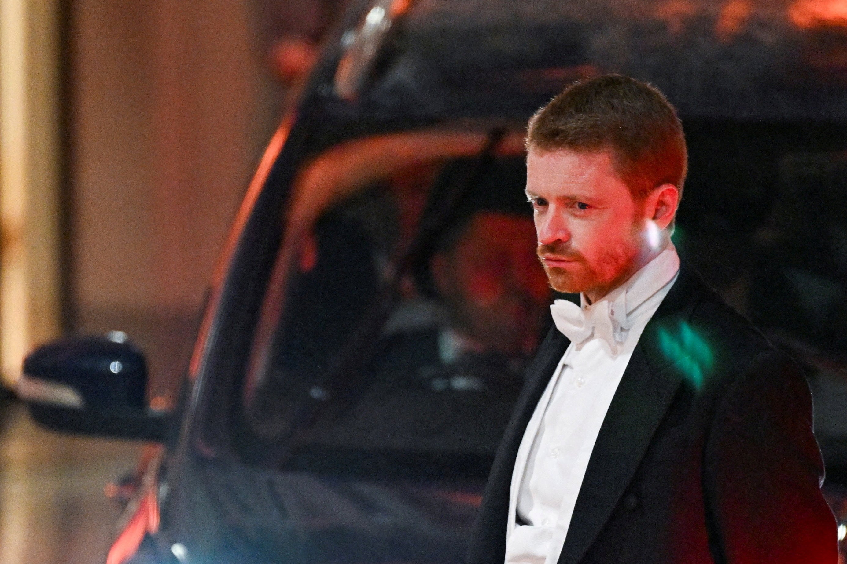 FILE PHOTO: Downing Street Chief of Staff Morgan McSweeney arrives for the annual Lady Mayor's Banquet at the Guildhall in London, Britain, December 1, 2025. REUTERS/Chris J. Ratcliffe/File Photo