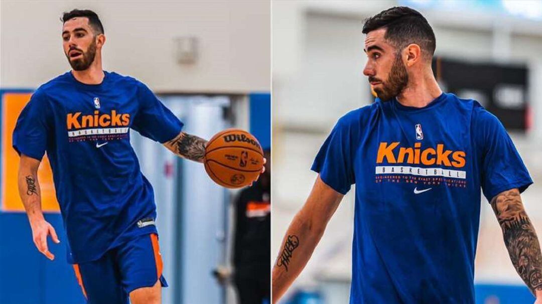 Vildoza, durante una sesión de entrenamiento con la franquicia del Madison Square Garden.