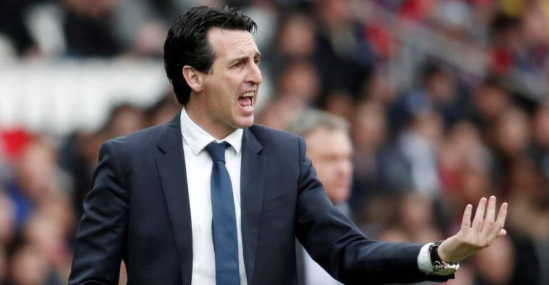 Unay Emery, durante un partido de la liga francesa