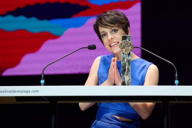 MALAGA, SPAIN - MARCH 18: Director Estibaliz Urresola attends the 26th Malaga Film Festival closing ceremony at the Cervantes Theater on March 18, 2023 in Malaga, Spain. (Photo by Carlos Alvarez/Getty Images)