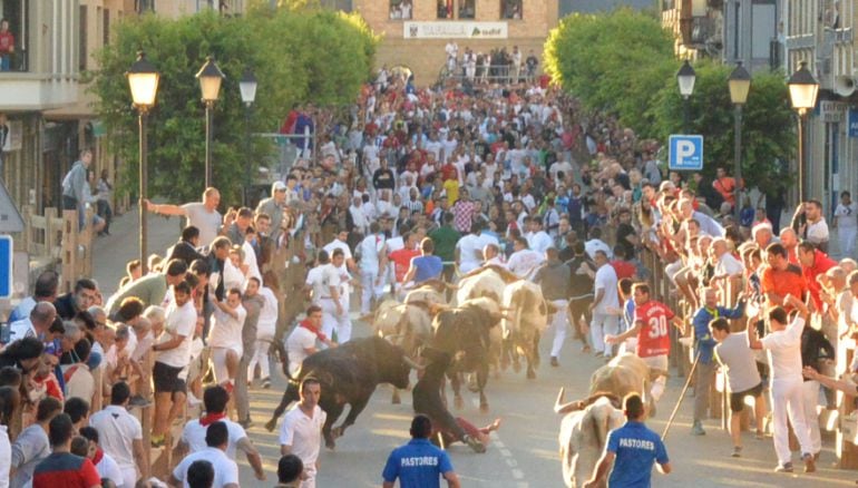 Primer encierro fiestas Tafalla