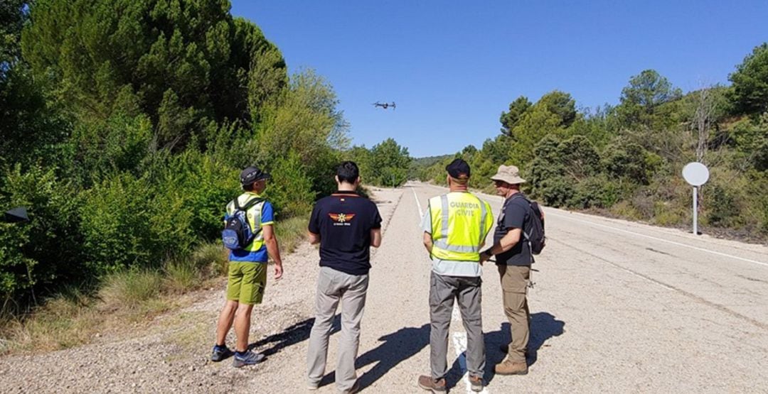 Los drones se han incorporado a la búsqueda con grabación de imágenes.