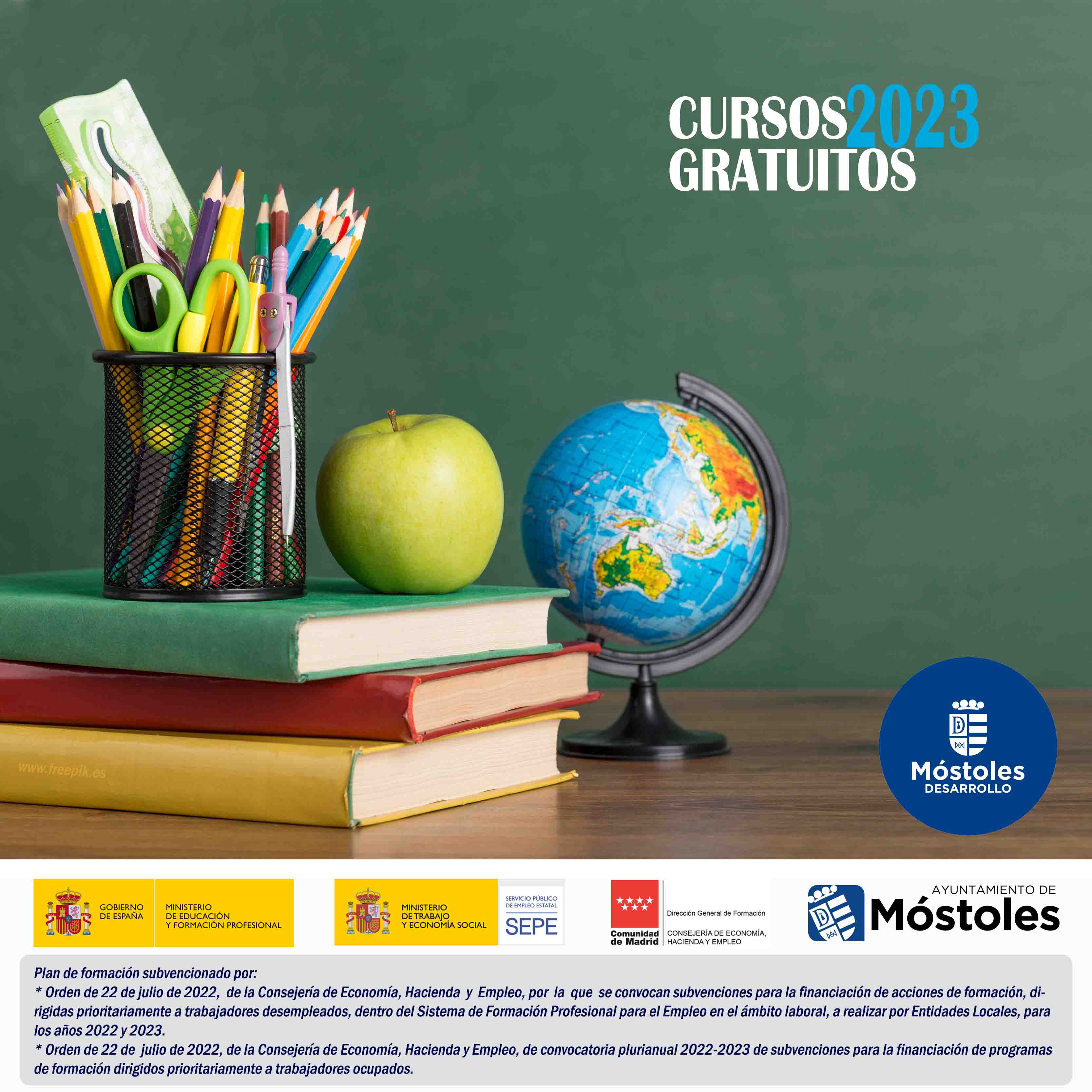 Cursos gratuitos de formación en Móstoles.