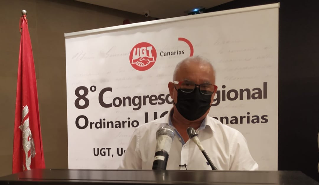 Manuel Navarro, proclamado nuevo secretario general de UGT en Canarias después de la celebración del octavo Congreso Regional del sindicato