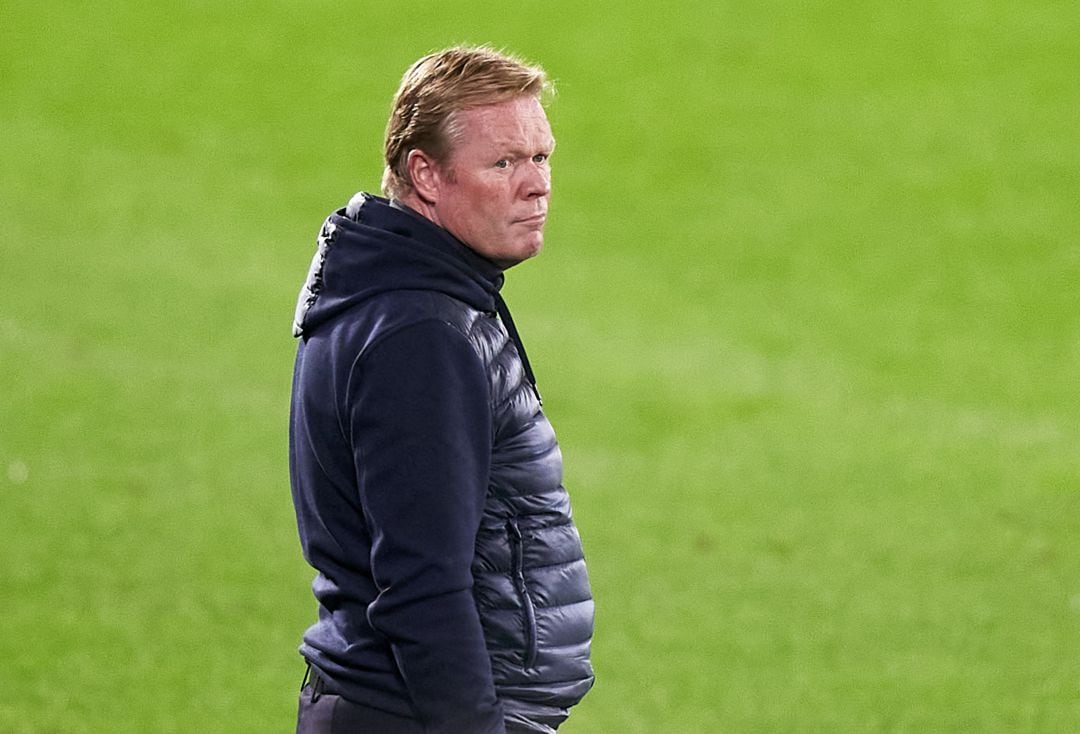 Koeman, durante un partido de liga contra el Celta.