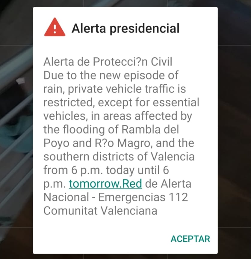 Mensaje ES-Alert