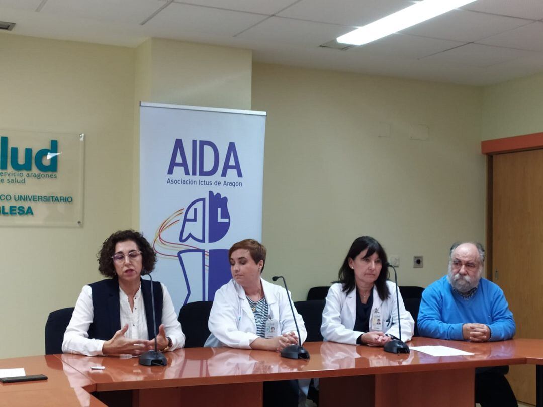 Asociación Ictus de Aragón, durante la presentación de la nueva campaña 