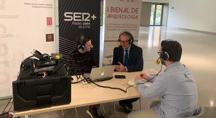 El ministro de Cultura en funciones, José Guirao, durante la entrevista en &#039;Hoy por Hoy Jaén&#039;.