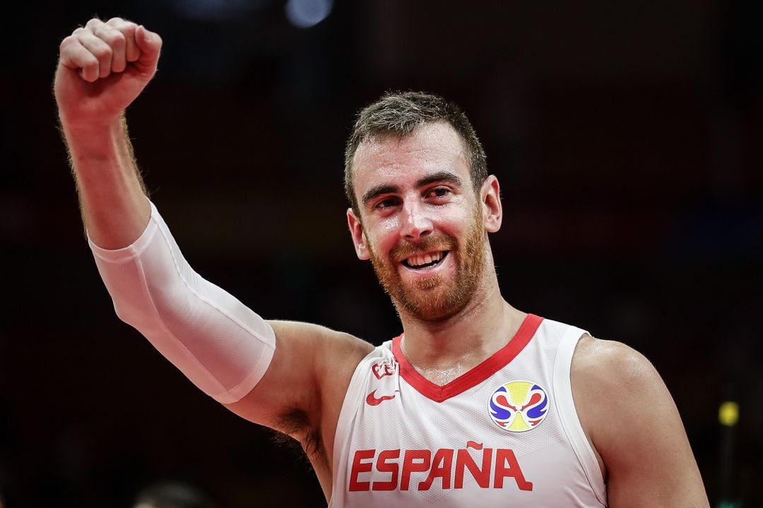 Claver con la selección española