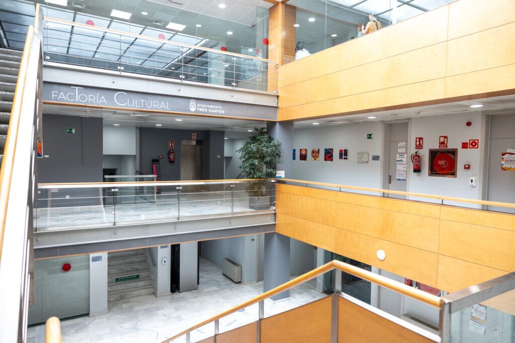 Interior del espacio factoría Cultural de Tres Cantos