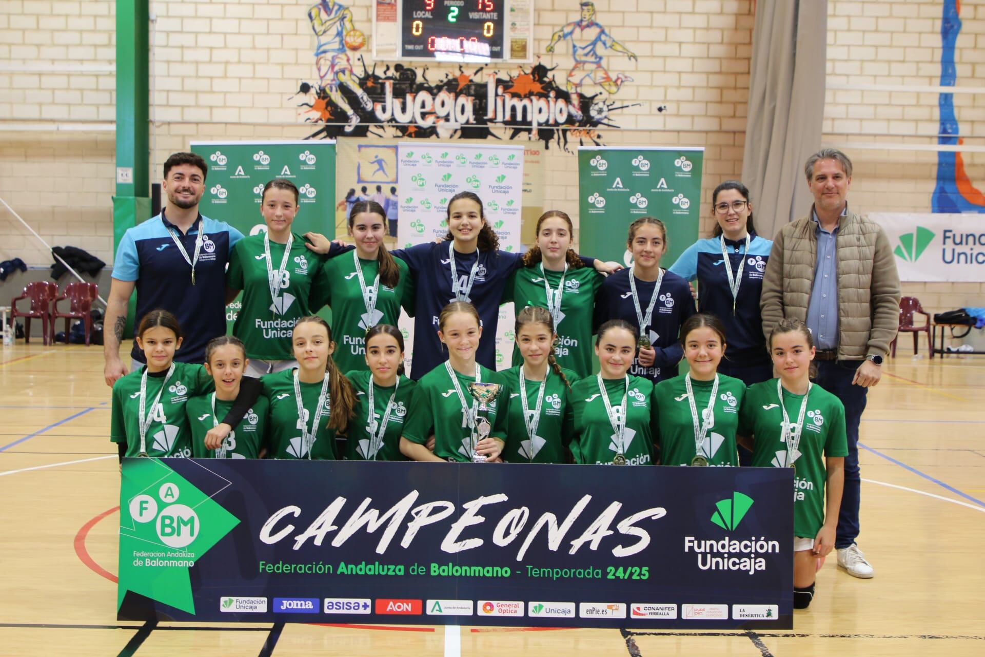 El equipo infantil femenino se proclamó campeón de Selecciones Provinciales Promesas, que se ha disputado en las localidades de Mollina y Humilladero