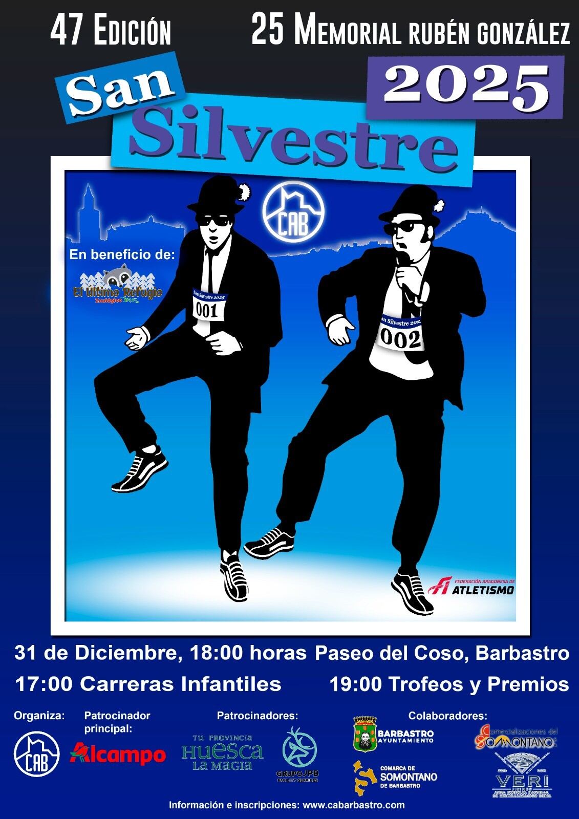 Cartel de la San Silvestre de Barbastro