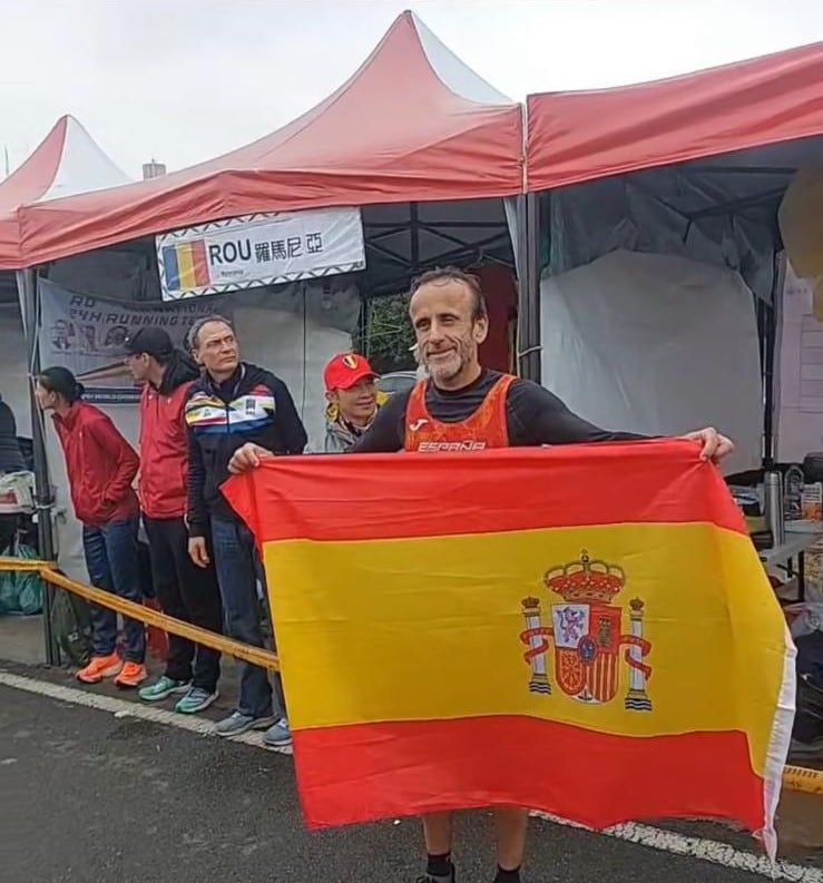 Francisco Mariano Martínez tras conseguir el récord de España de 24 horas