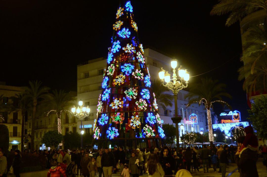 Imagen de Archivo de las calles de Jerez en Navidad