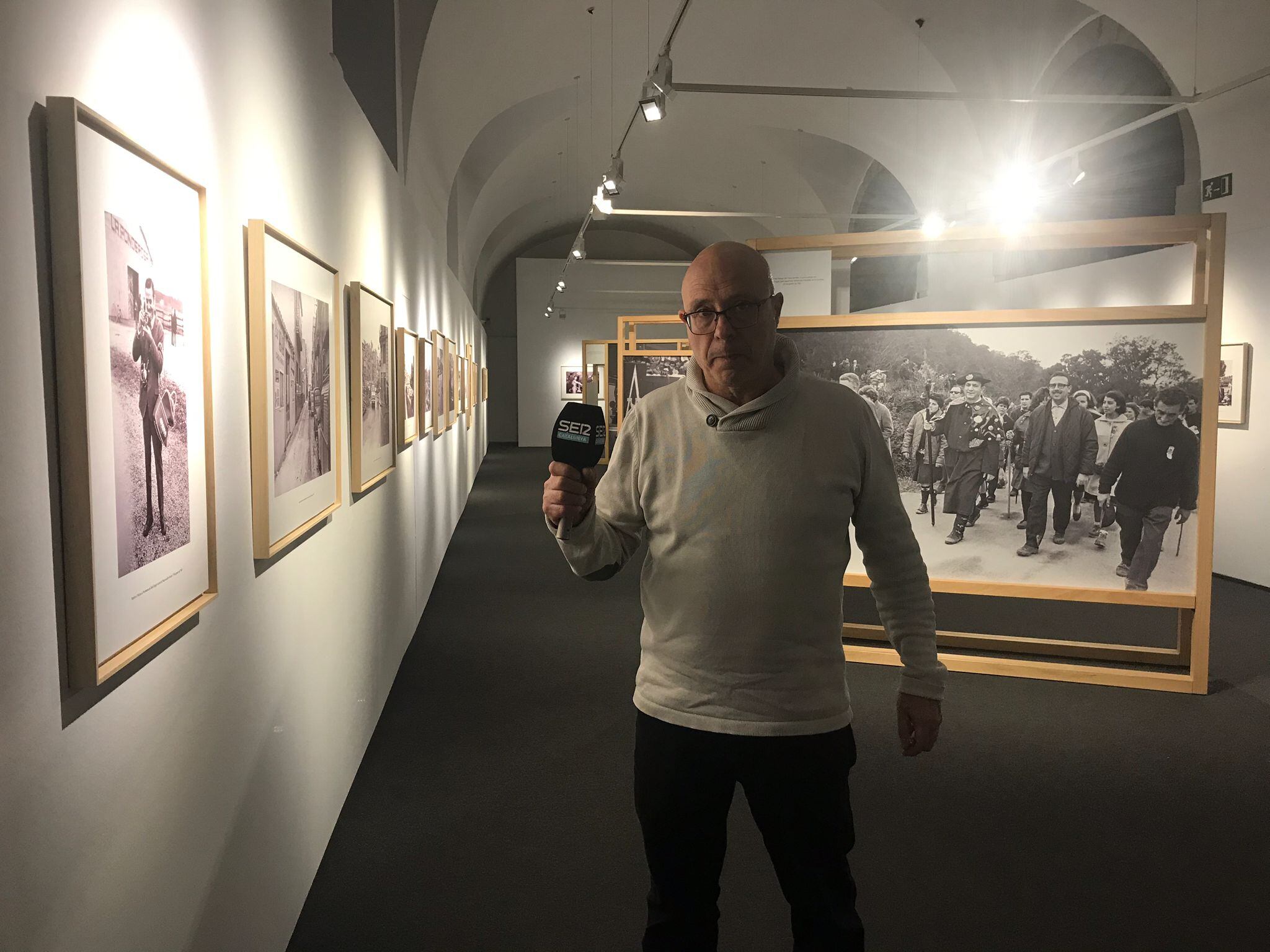 Paul Garcia, a l'exposició "Pablito"