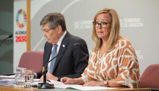 Imagen de la rueda de prensa posterior al Consejo de Gobierno de este miércoles