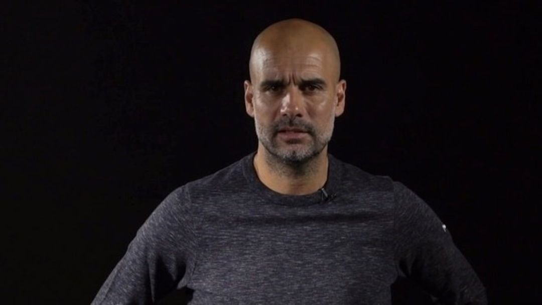 Pep Guardiola, en el vídeo difundido por Tsunami Democràtic.