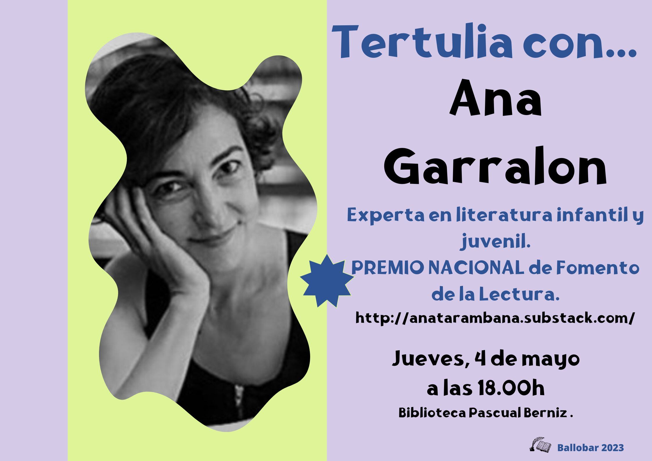 Ana Garralón visita Ballobar