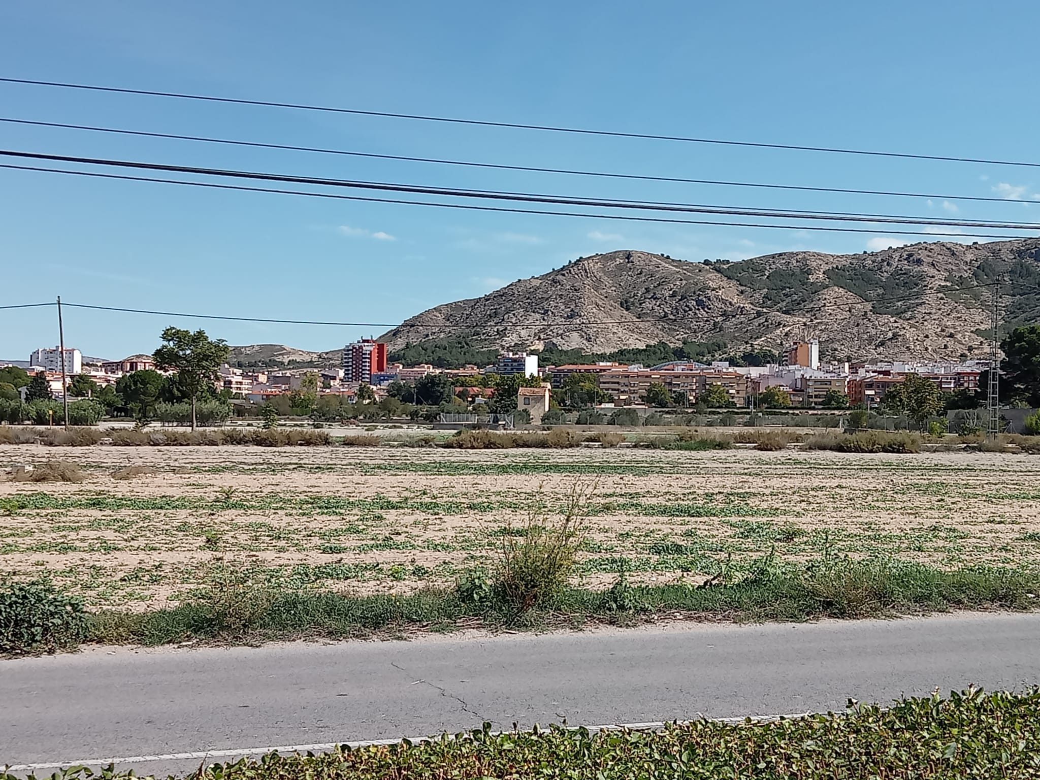 Panorámica de Villena desde la crta de Caudete