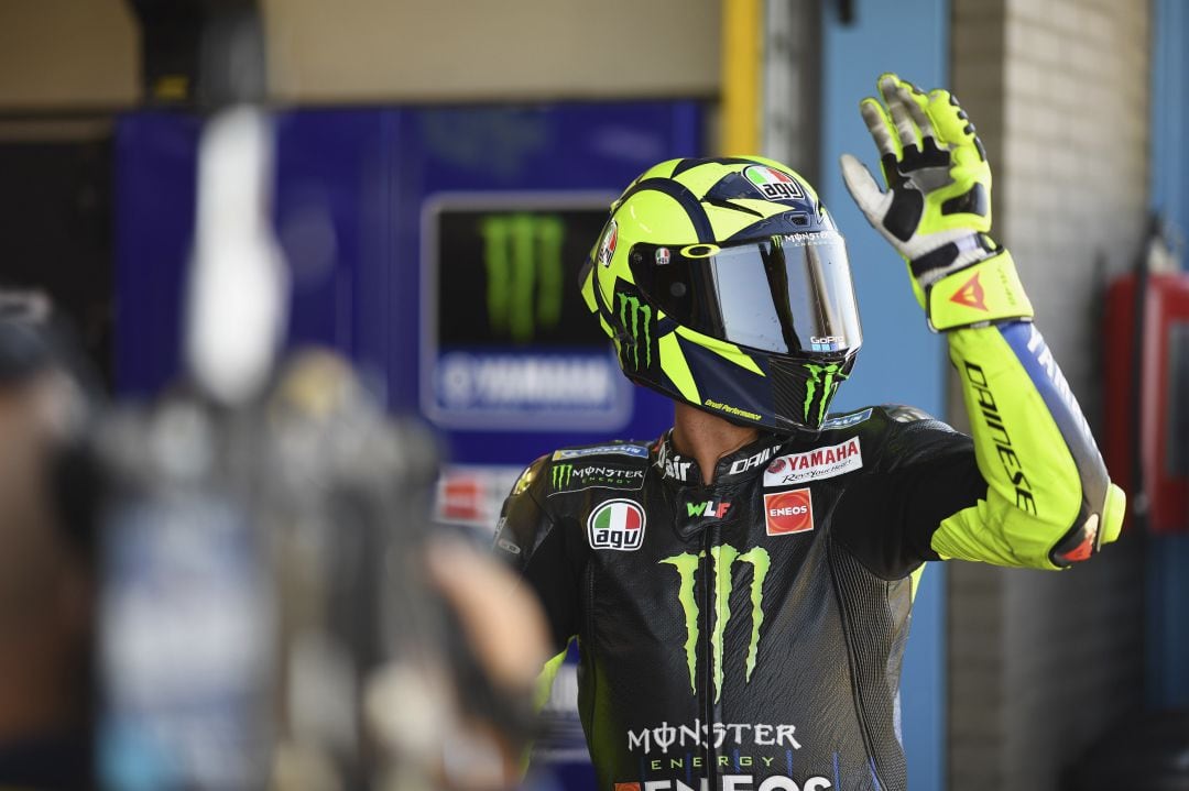 Valentino Rossi, durante el Gran Premio de Holanda