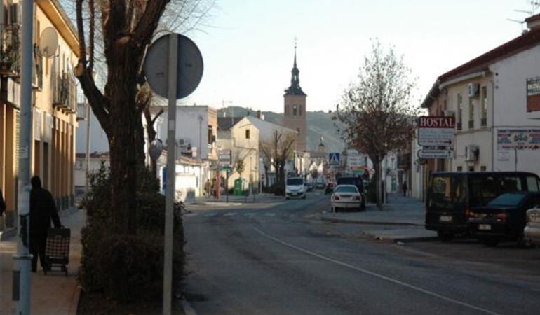 Una de las calles más céntricas de San Martín de la Vega