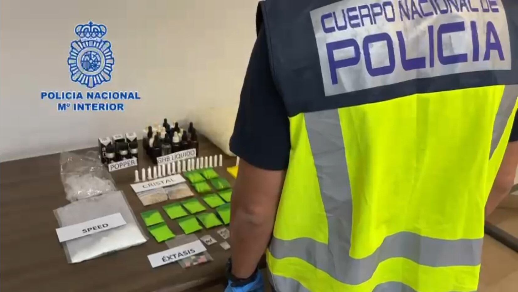 Droga intervenida en la operación policial en Alicante