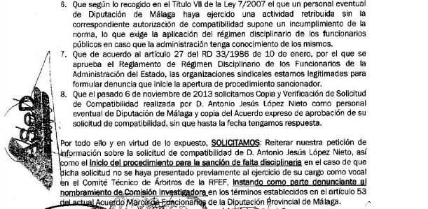 Documentado registrado por los sindicatos en la Diputación de Málaga