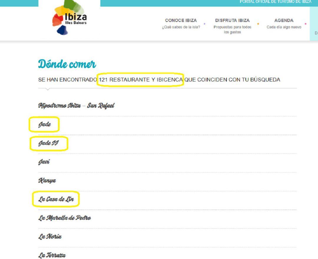Captura de pantalla del portal con la que el PP acompaña su denuncia